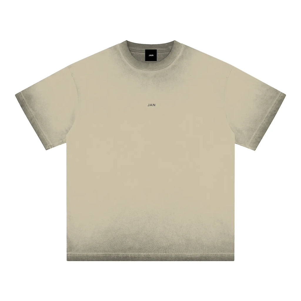Unisex Ombre Faded T-Shirt – 100% Cotton, Cool-Weather Running & Casual Streetwear